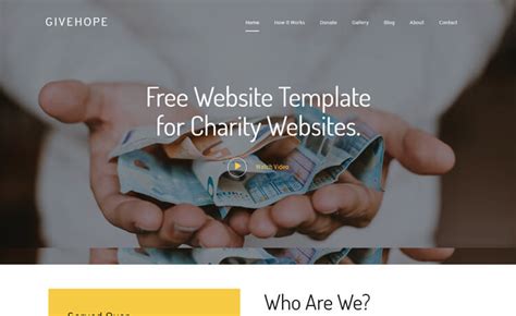 GiveHope – Free Bootstrap 4 HTML5 Charity Website .